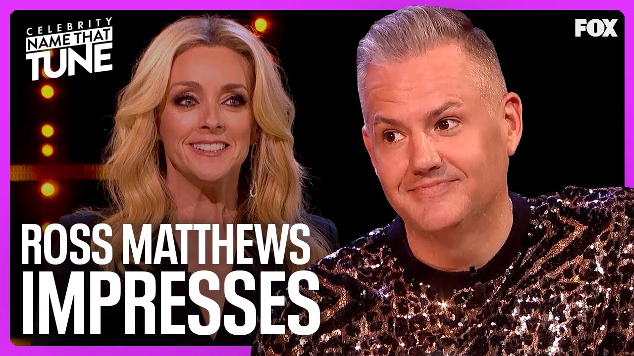 ross matthews nombra muchas canciones en famoso juego musical.