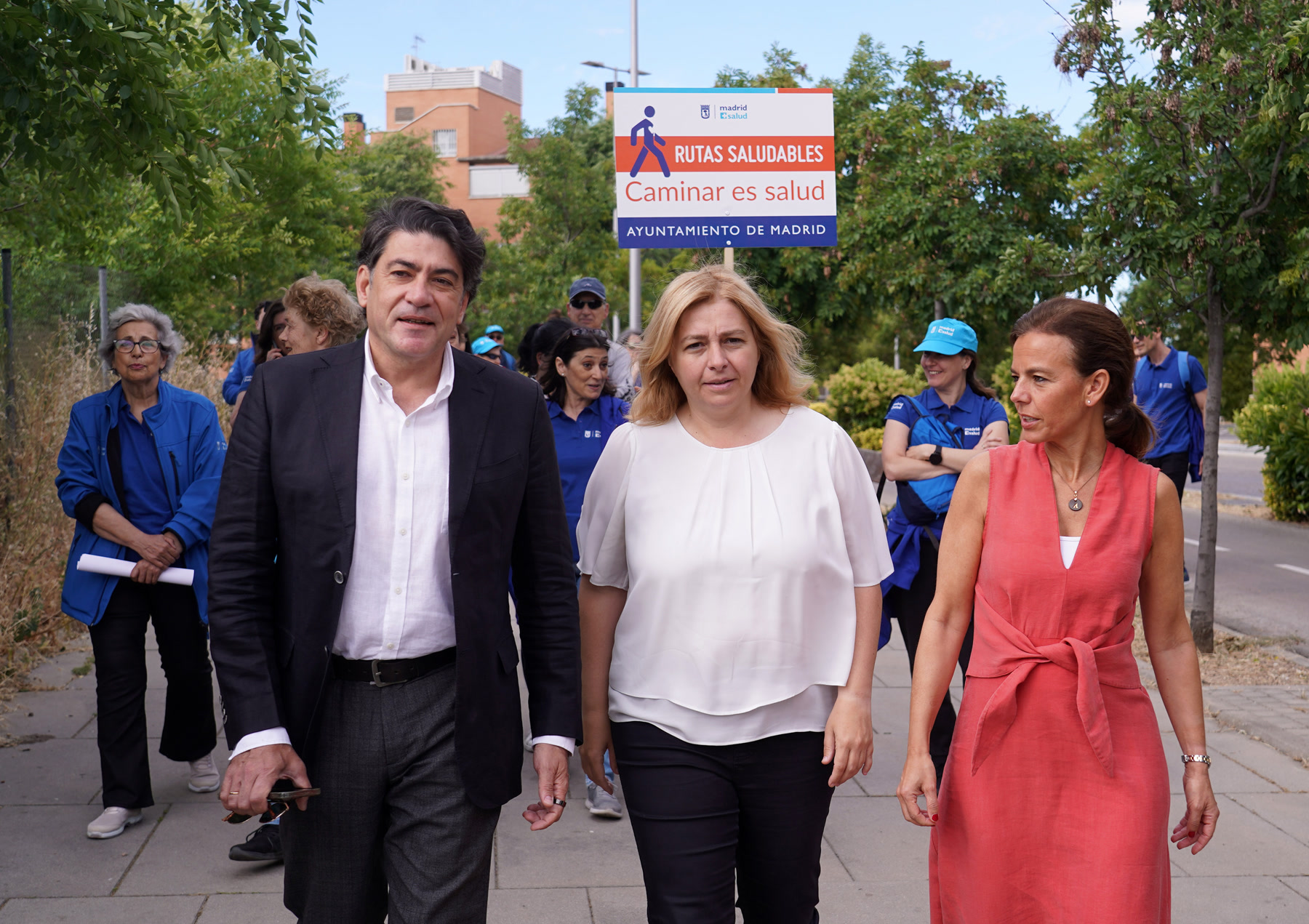 Sanz inaugura nuevo enlace de la ruta peatonal saludable entre San Blas-Canillejas y Hortaleza