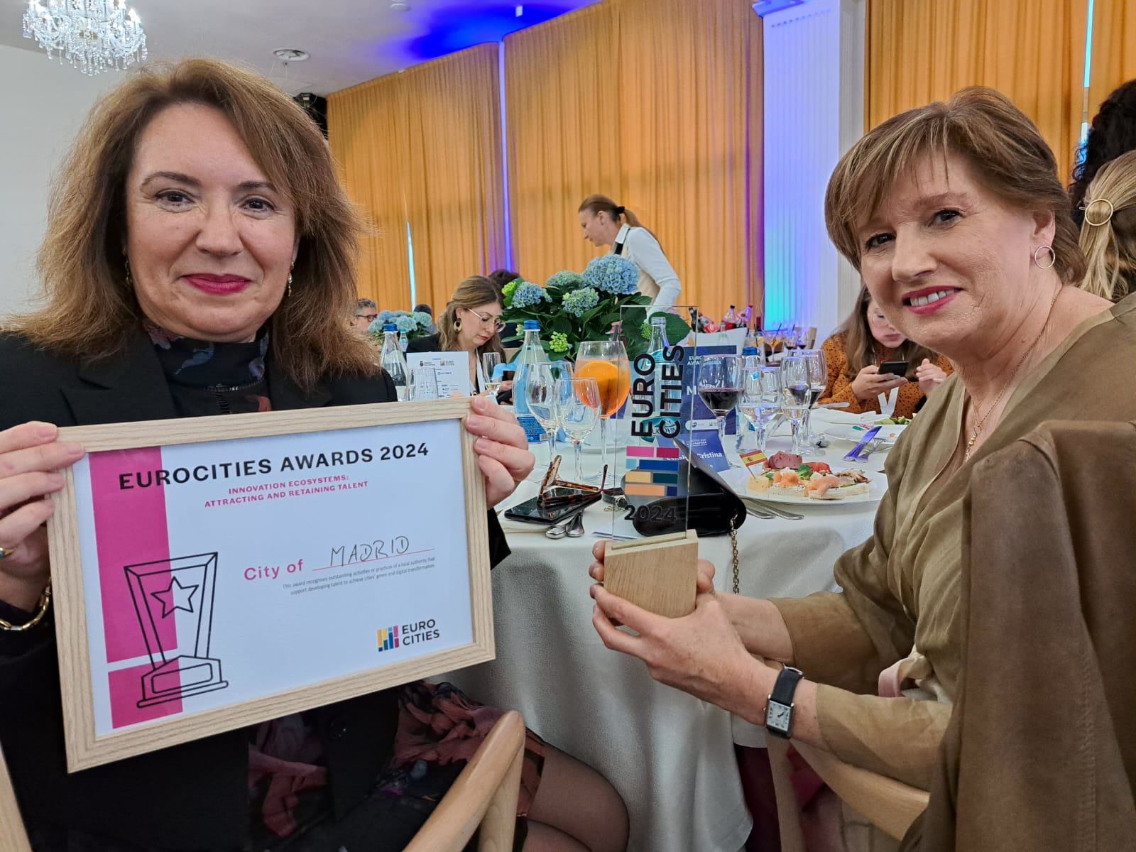 Madrid se alza con el premio Eurocities 2024 por su ecosistema innovador y atracción de talento
