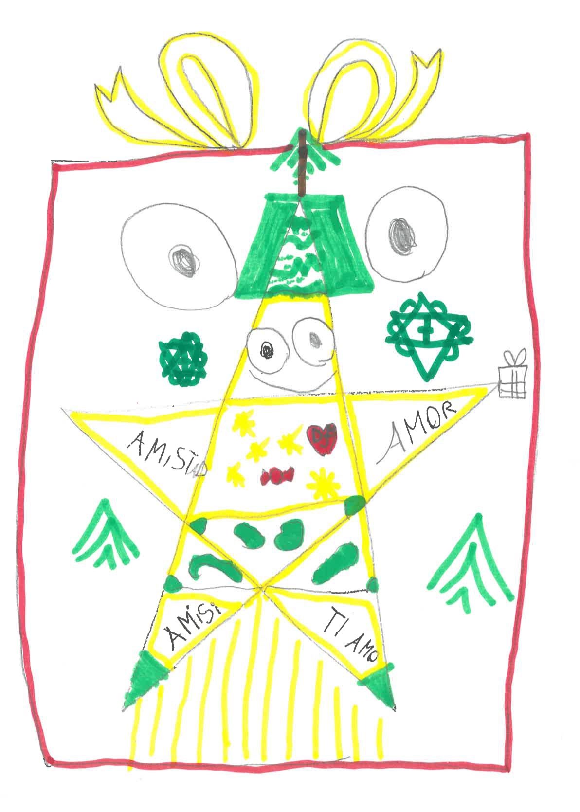 «El ayuntamiento convierte los dibujos de seis niños de Primaria en mágicas luces de Navidad»