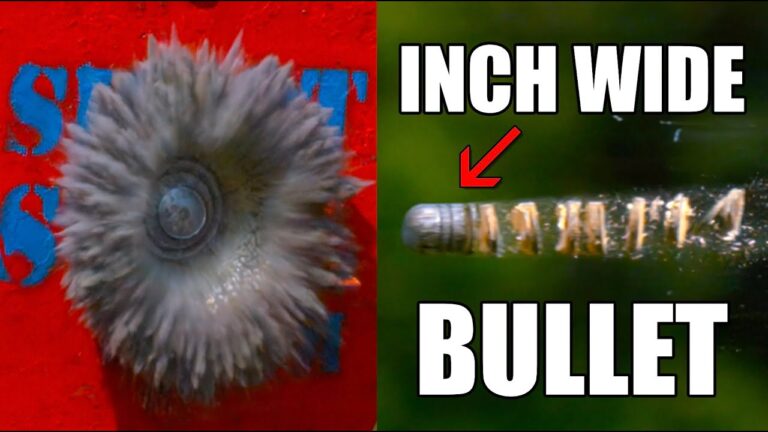 Un impresionante proyectil de 1 pulgada de ancho a 200,000 FPS en cámara lenta