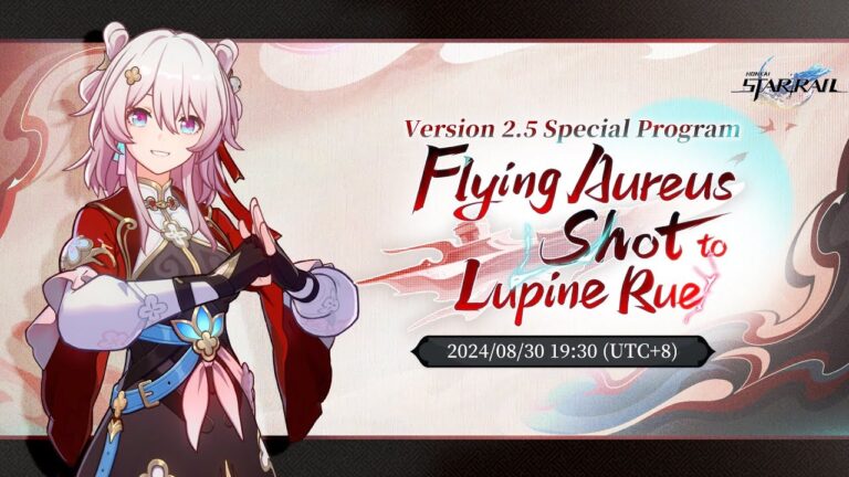 Honkai: Star Rail presenta la versión 2.5 con el programa especial «Flying Aureus Shot to Lupine Rue»