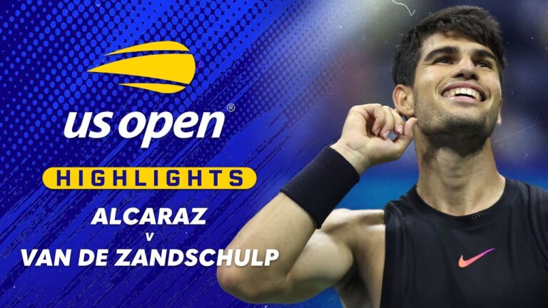 Carlos Alcaraz brilla en su victoria sobre Botic van de Zandschulp en el US Open 2024