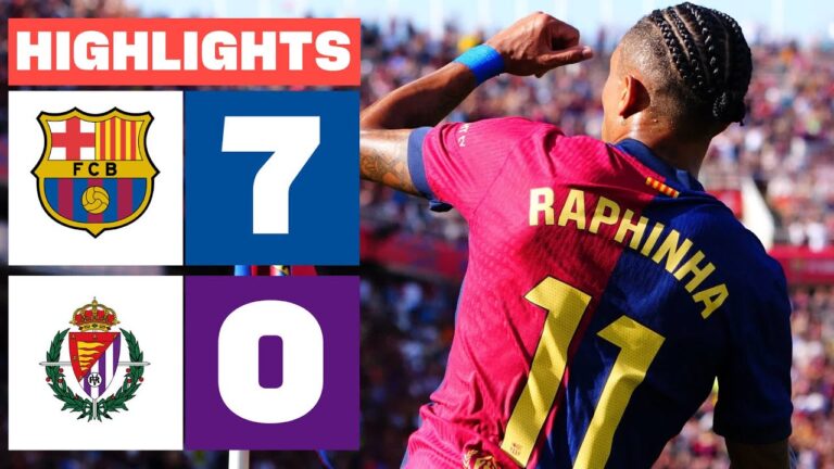 El FC Barcelona arrasa 7-0 al Real Valladolid CF en LaLiga EA Sports
