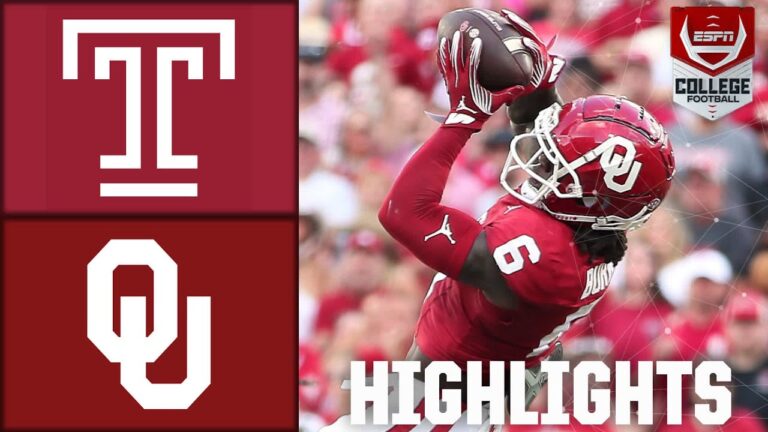 Temple Owls arrasó a Oklahoma Sooners en un emocionante partido de fútbol americano universitario