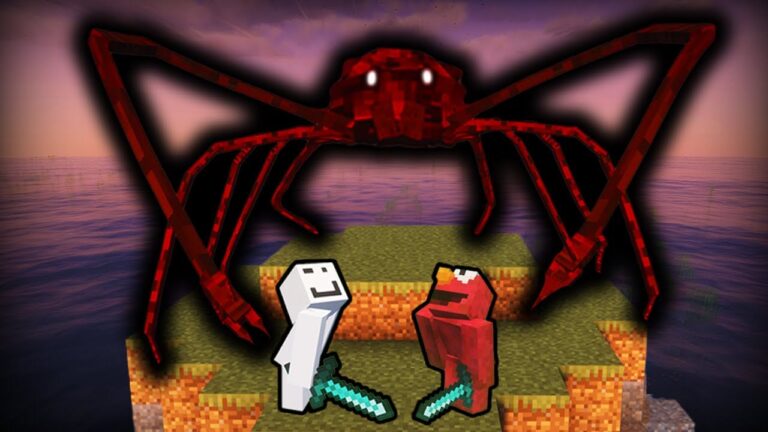 Descubren gigantescas arañas en una isla de Minecraft modificado en modo hardcore