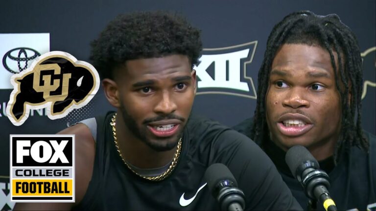 Travis Hunter y Shedeur Sanders hablan sobre su química tras la victoria de Colorado contra NDSU