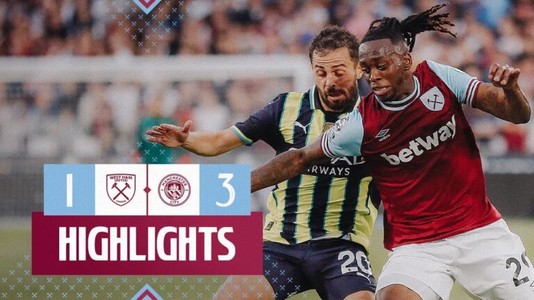 Manchester City se impone 3-1 a West Ham en la Premier League