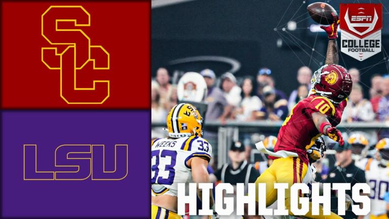 USC Trojans se enfrentan a LSU Tigers: destaca con los mejores momentos del partido
