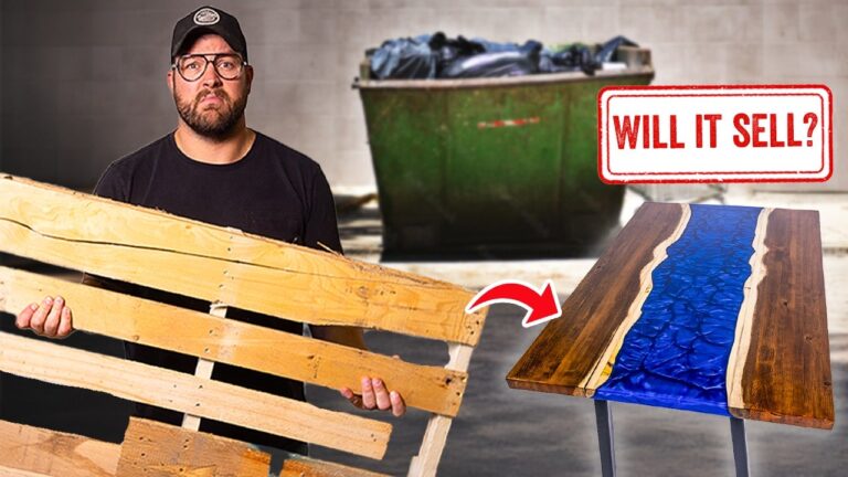 Crea una mesa de río con palets gratis: ¿tendrá éxito en la venta?
