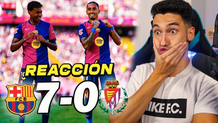 Este Barça asusta: reacciones de un hincha tras el aplastante 7-0 contra el Valladolid