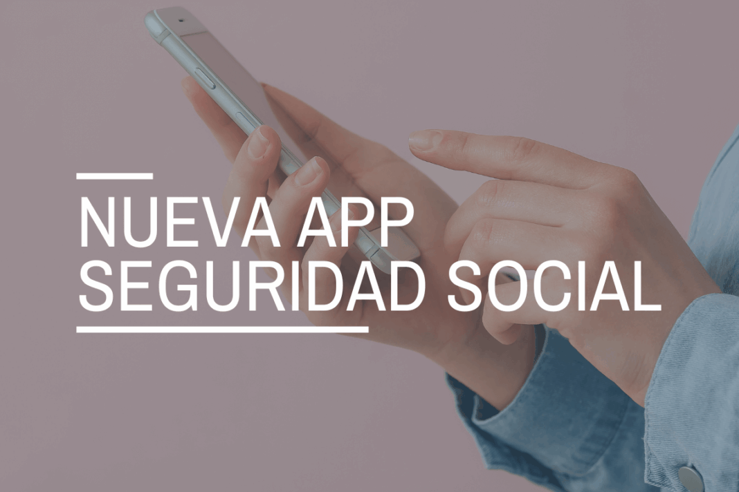 Usuario de móvil con el rótulo 