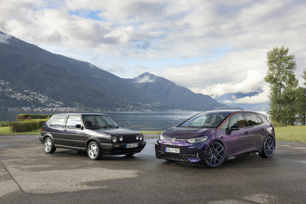 Volkswagen ID.3 GTX FIRE+ICE and Golf Mk2 special model Fire and Ice