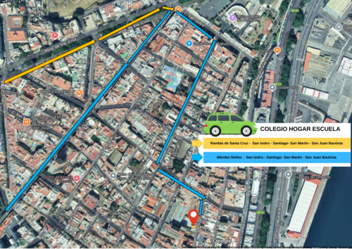Santa Cruz asegura acceso al CEIP La Rosa y Hogar Escuela en el nuevo curso escolar