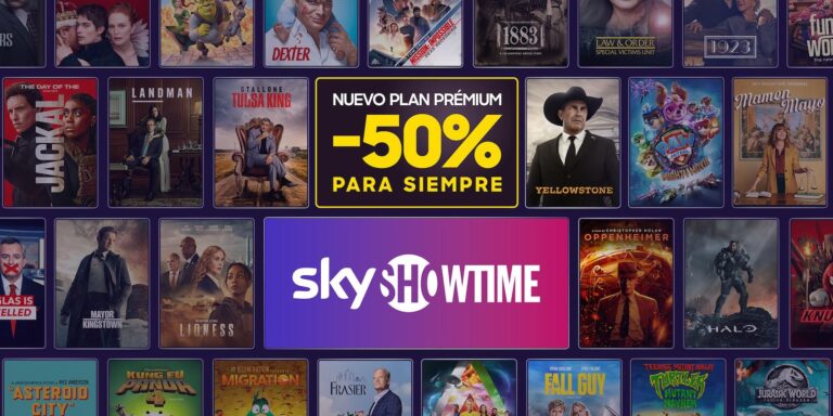 SkyShowtime ofrece 50 % de descuento permanente en su nuevo plan Prémium