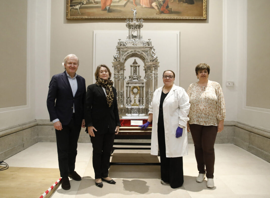 Rivera de la Cruz en la visita de hoy al Museo de Historia de Madrid