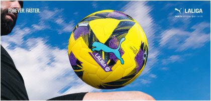 PUMA y LaLiga presentan el nuevo balón ORBITA YELLOW para partidos de baja visibilidad