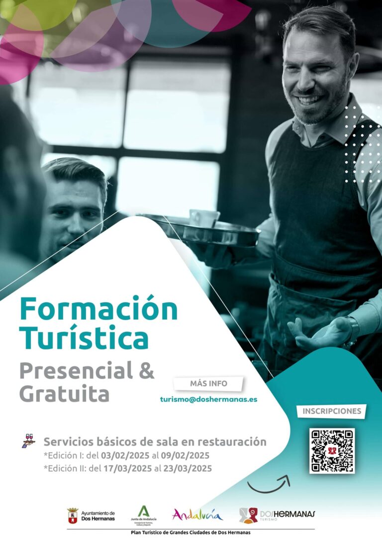 Curso gratuito de servicios básicos de sala en restauración dentro del plan de formación turística de Dos Hermanas