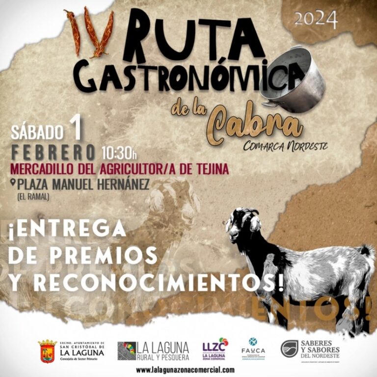 El Ayuntamiento de San Cristóbal de La Laguna entrega los premios de la IV Ruta Gastronómica de la Cabra de la Comarca Nordeste
