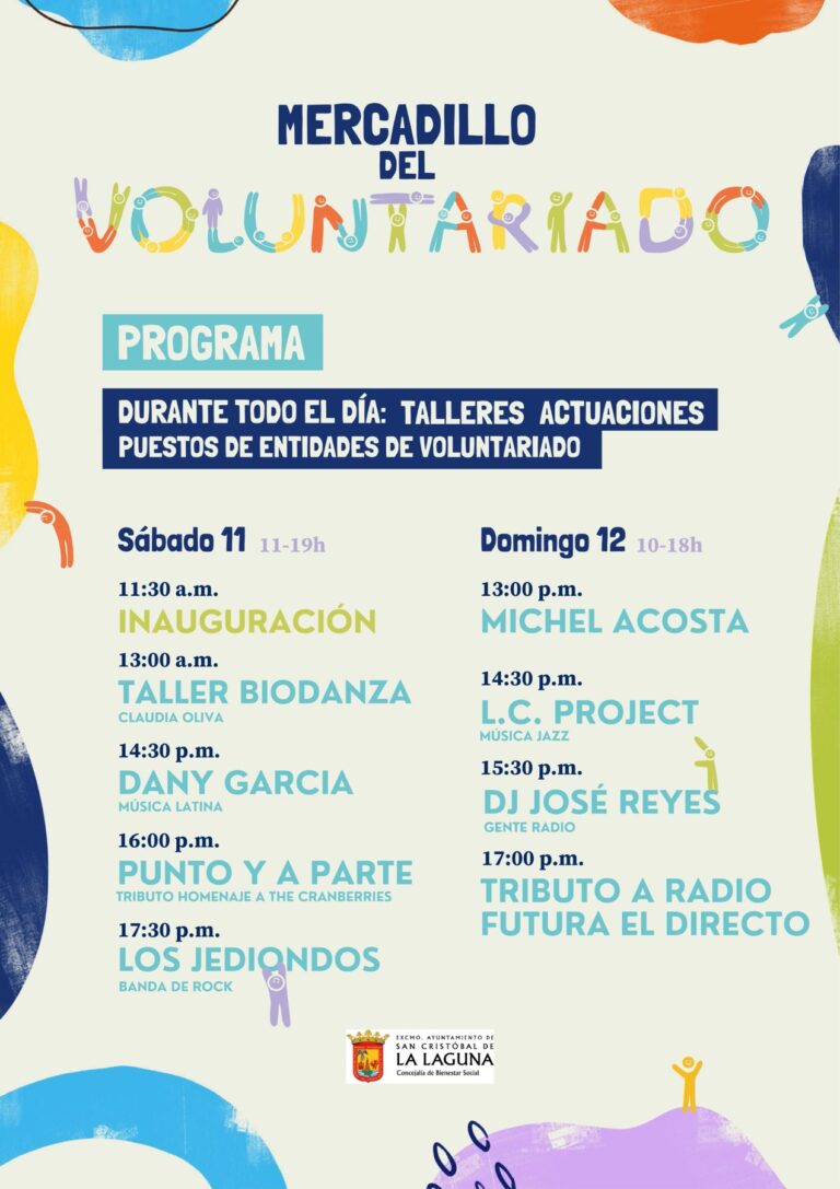 La Laguna retoma este fin de semana el Mercadillo del Voluntariado del Ayuntamiento de San Cristóbal de La Laguna