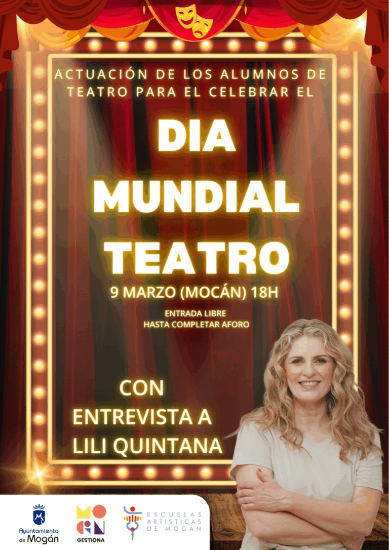 Celebración del Día Mundial del Teatro en Mogán: Lili Quintana y Alumnos