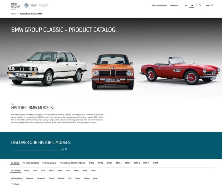 Descubre la Nueva Herramienta Digital de Históricos de BMW y Mini