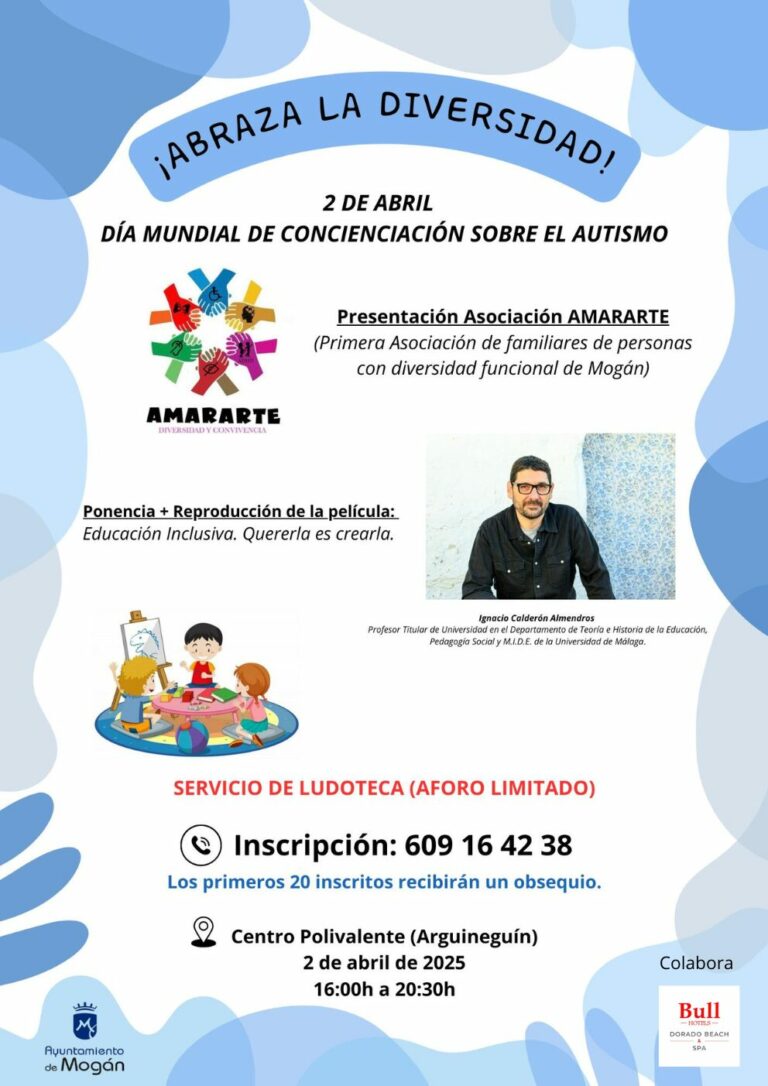 Día Mundial del Autismo: Ponencia y Documental sobre Inclusión en Mogán