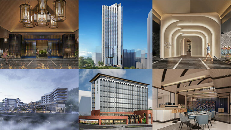 From left to right (clockwise): IHG Development Booth; IHG One Rewards Booth; Atwell Suites Booth; Holiday Inn Express Booth