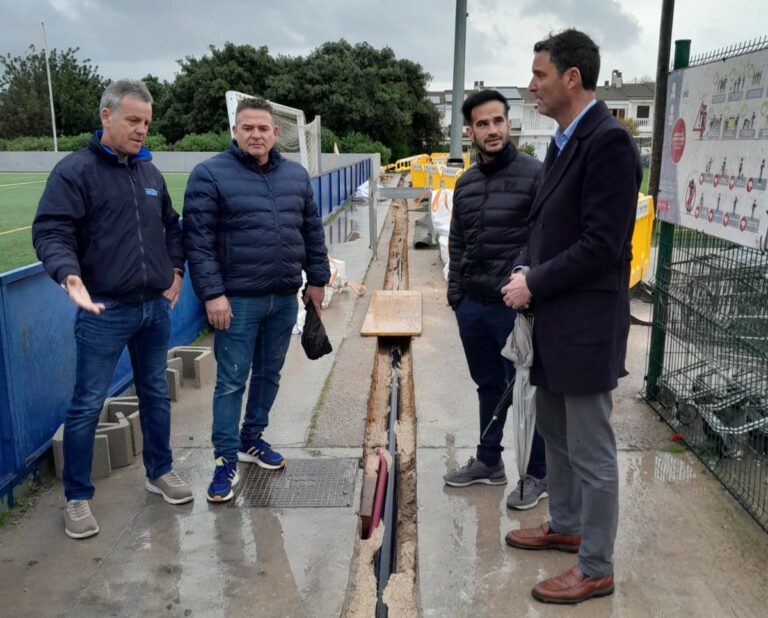 Nuevo sistema de riego en el Campo de Fútbol Secar de la Real