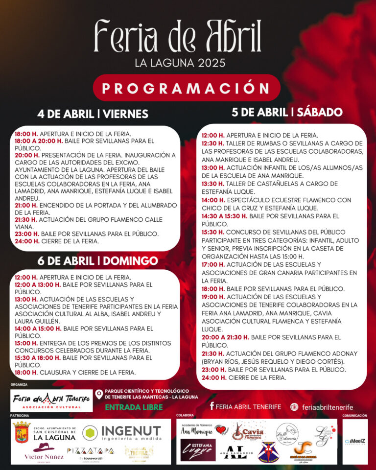 Inauguración de la Feria de Abril en La Laguna: Cultura, Música y Gastronomía