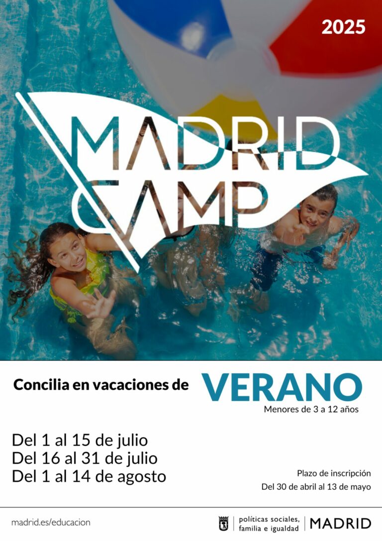 Madrid abre las inscripciones para 14,415 plazas para el campamentos de verano