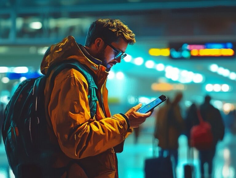 Usuario con un movil